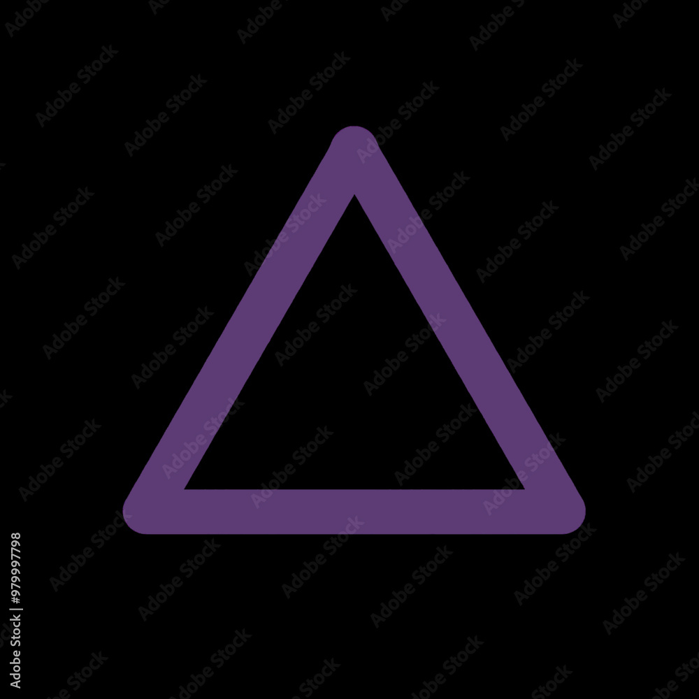 Wiccan water element vector symbol in purple Wiccan water element vector symbol in purple