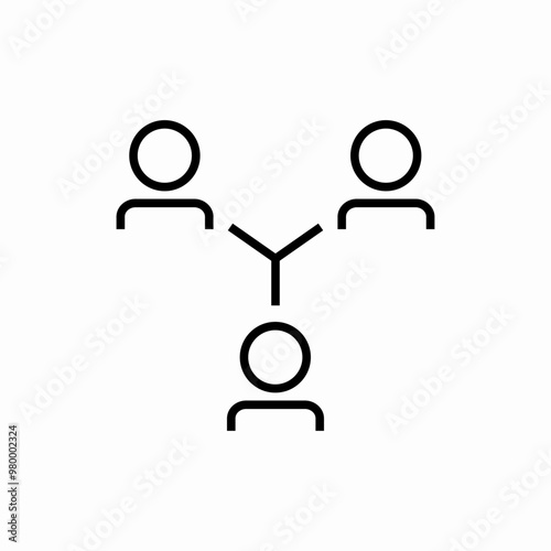 group team unity icon sign vector