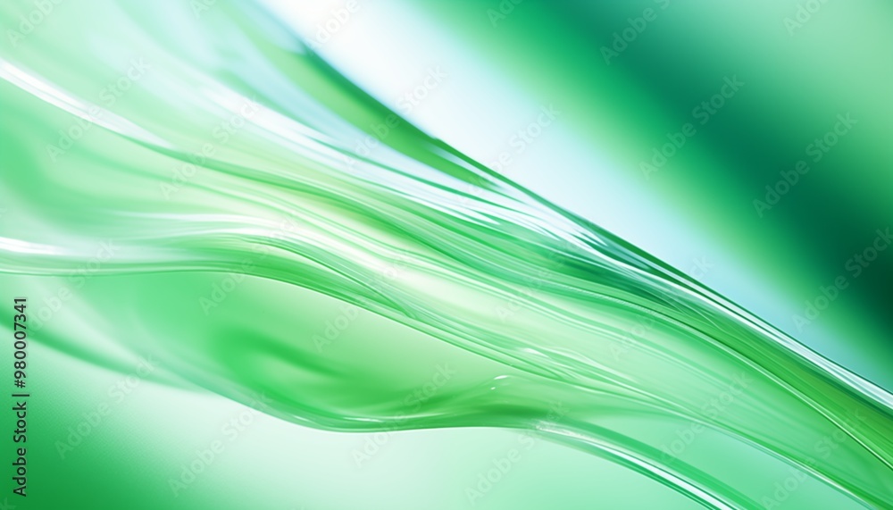 Fototapeta premium abstract green line wave background