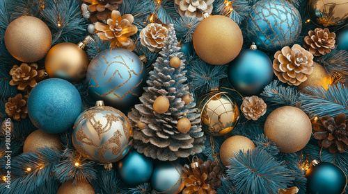 Christmas decorations background,