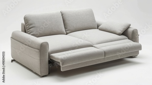 modern sofa bed with a hidden storage compartment