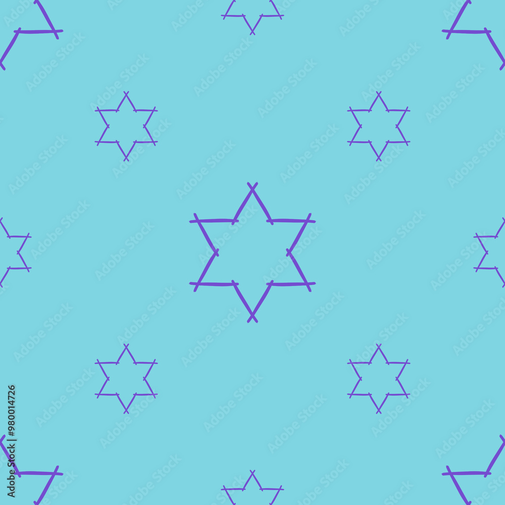 cute hand drawn stars design, star seamless texture and pattern