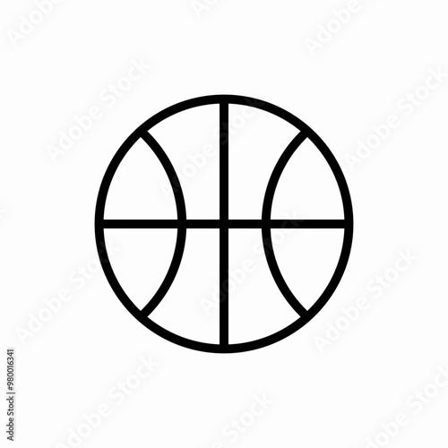 basketball ball icon sign vector