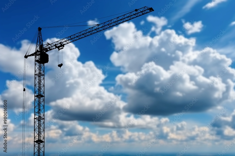the tower crane at big construction tall building. the tower crane at big construction tall building.