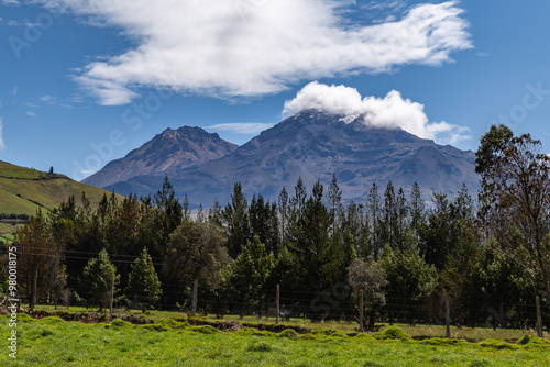 Ilinizas Volcano, Andean landscape photo