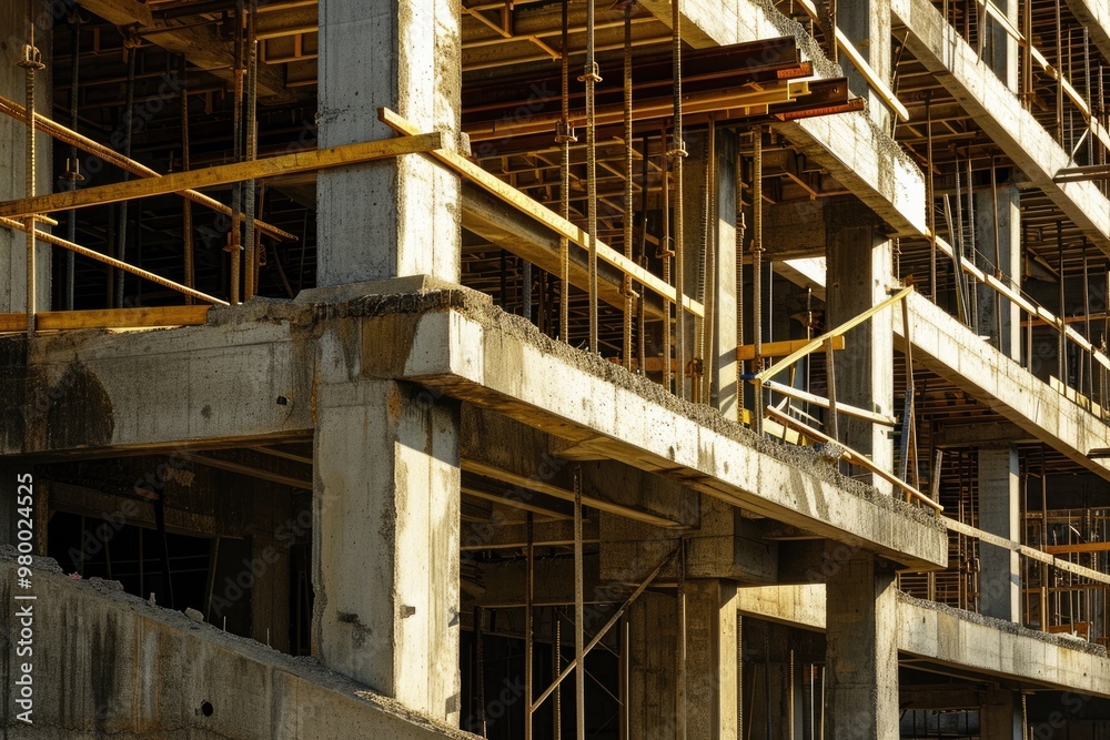 Concrete Symphony: The Art and Craft of Building - A Cinematic View of a Construction Site in the Making Concrete Symphony: The Art and Craft of Building - A Cinematic View of a Construction Site in the Making