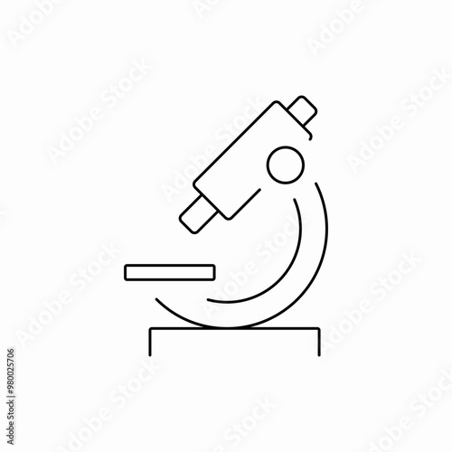 microscope biology icon sign vector