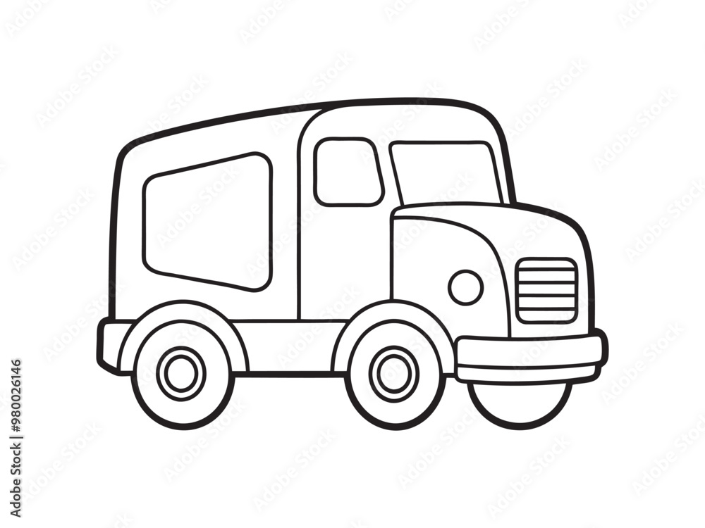 Truck silhouettes vector art illustration . Truck silhouettes vector art illustration .