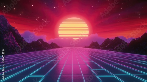 Retro Neo Pop Art background