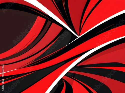 Wallpaper Mural Abstract Red and Black Swirls Torontodigital.ca