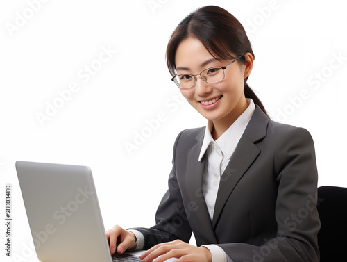 portrait of a smiling businesswoman