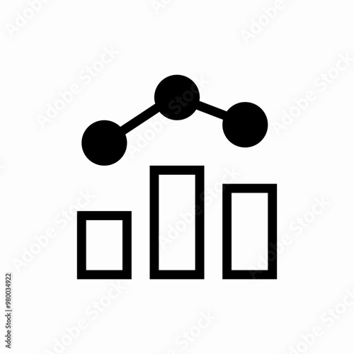 chart statistics icon sign vector