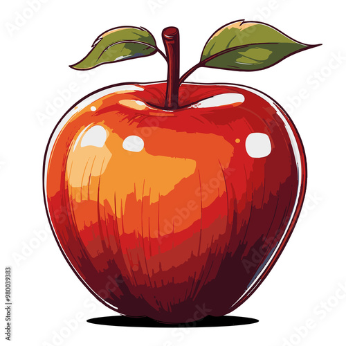 Apple PNG (Made with AI and then turned into PNG) Without background