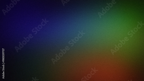 Abstract gradient with smooth transitions of blue, green, and red hues, featuring a subtle grainy texture ideal for 4K backgrounds, wallpapers, and banners