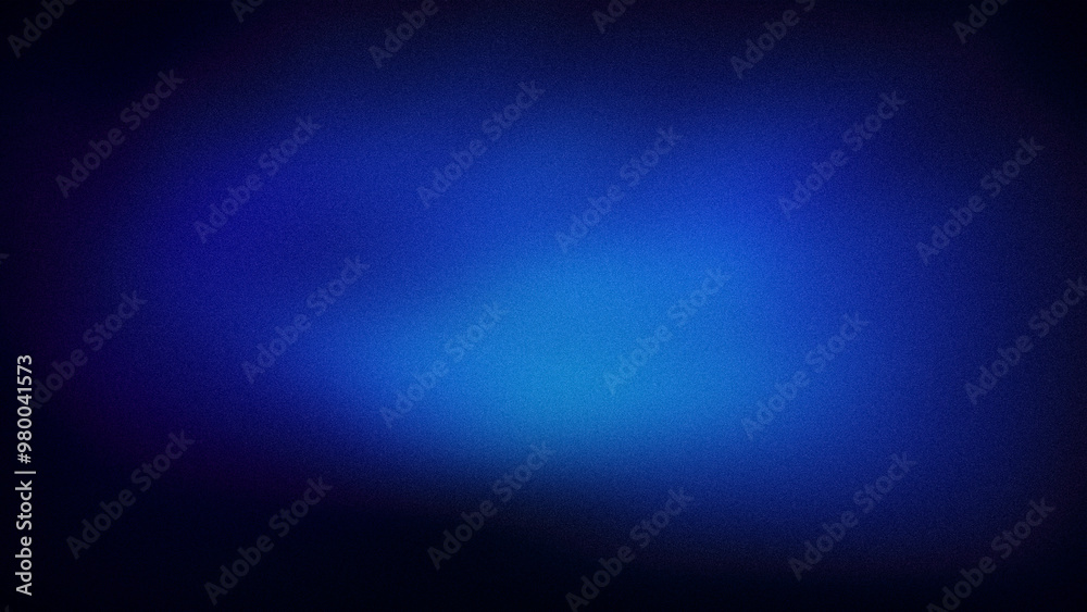 Obraz premium A deep abstract gradient featuring rich blue and dark tones, enhanced by a grainy texture, perfect for bold backgrounds, wallpapers, and modern digital designs