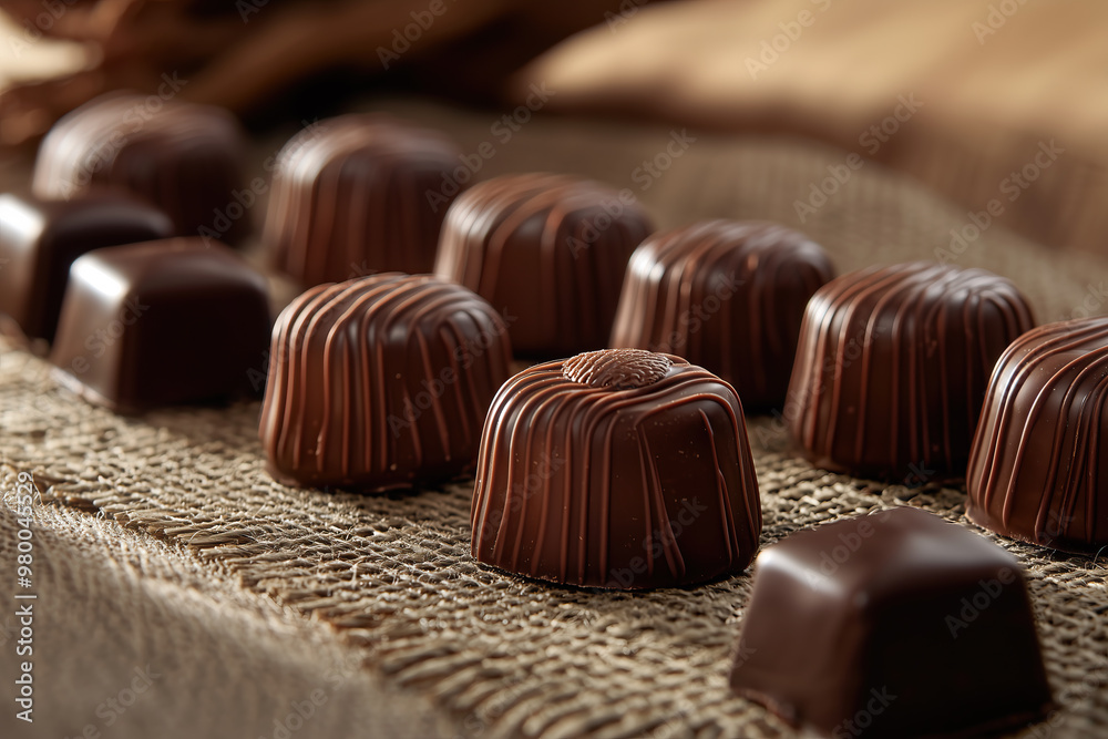 Naklejka premium assorted chocolates