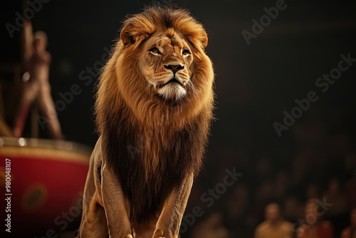 circus lion trainer s act