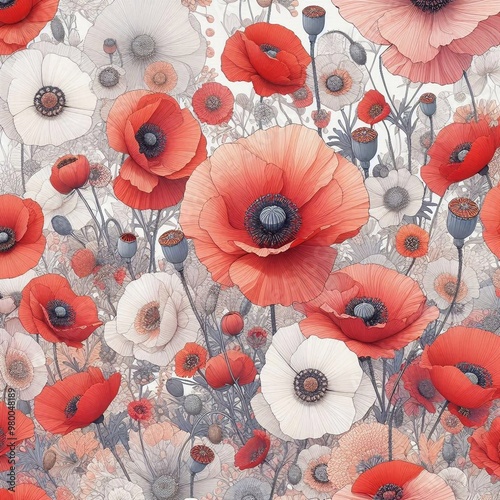 Hintergrund, Wallpaper Roter Klatschmohn photo