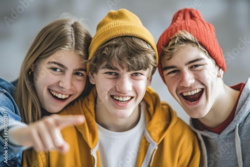 Teenagers Teasing and Bullying Classmates at School