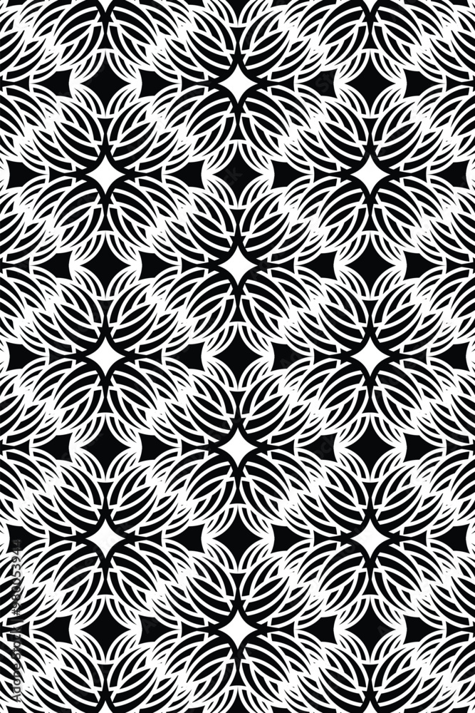 Ornate Geometric Floral Pattern - Seamless Design Ornate Geometric Floral Pattern - Seamless Design
