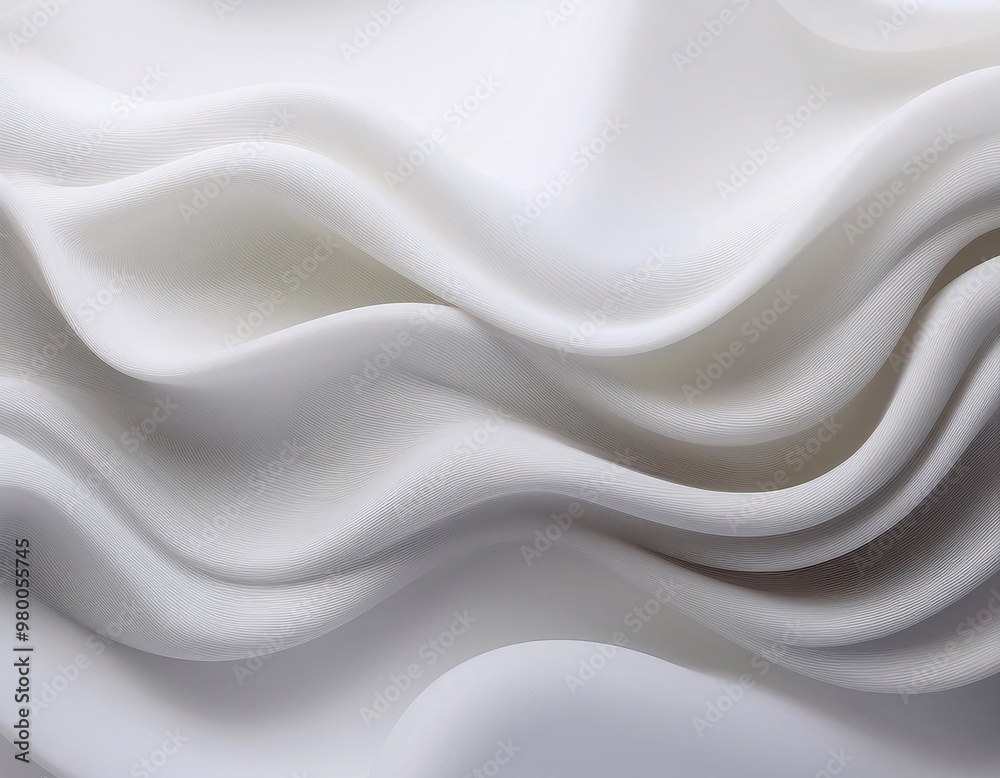 Obraz premium abstract background with wavy elements in creative design over white background. generative ai