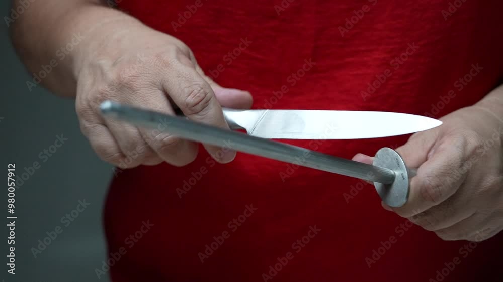 Afilando cuchillo
