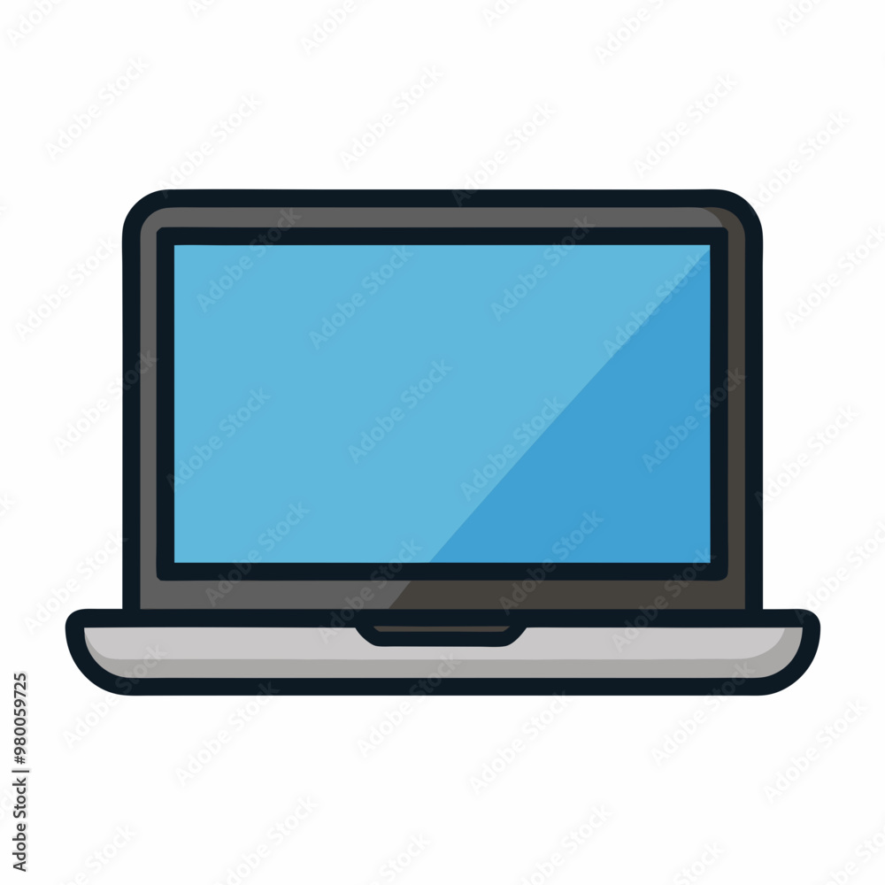 Laptop computer icon stock illustration Laptop computer icon stock illustration