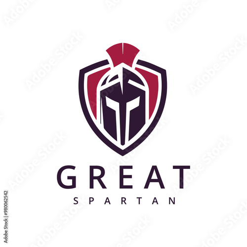 Sparta Logo, Spartan Helmet and Cloak for Greek Roman Warrior Knight Solider logo design inspiration
