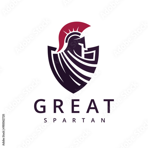 Sparta Logo, Spartan Helmet and Cloak for Greek Roman Warrior Knight Solider logo design inspiration