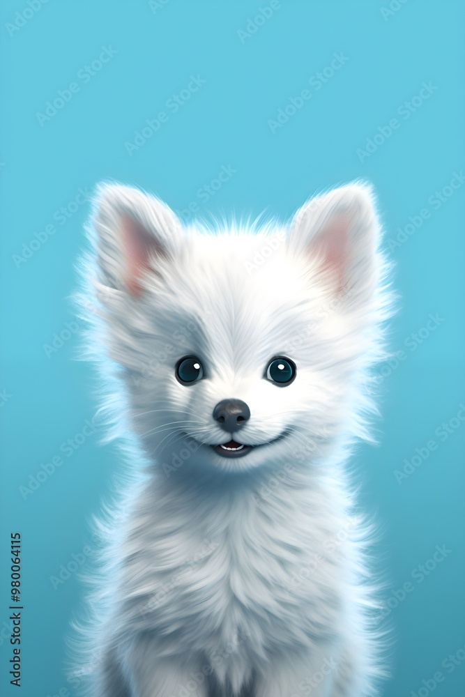 Small cute animals in children's illustrations. Small cute animals in children's illustrations.