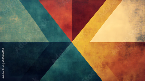 Minimalist design with triangles and squares.