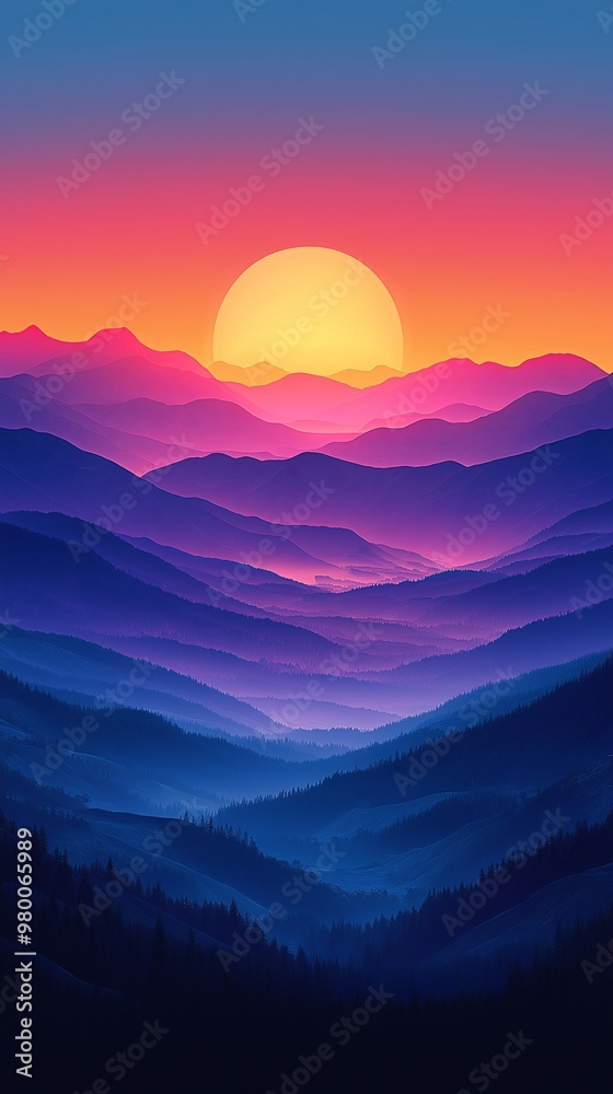 Dramatic dark-themed mobile phone wallpaper featuring a mountain river illuminated by a red sun beneath a starry sky, creating a mesmerizing and enchanting nocturnal landscape Dramatic dark-themed mobile phone wallpaper featuring a mountain river illuminated by a red sun beneath a starry sky, creating a mesmerizing and enchanting nocturnal landscape