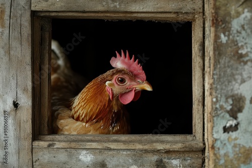 hen in the shed photo