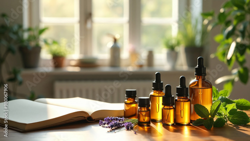 bottles of homeopathic product, oil, cream, ointment, dropper, cannabist