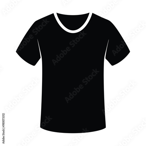 Tshirt mockup hand drawn isolated vector silhouette