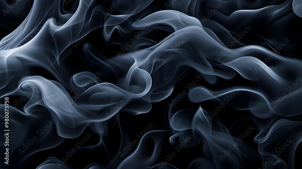 Ethereal swirls of smoke, cool gray tones, mysterious and calming vibe, seamless pattern, soft transitions between shades, abstract art, high-resolution digital rendering Ethereal swirls of smoke, cool gray tones, mysterious and calming vibe, seamless pattern, soft transitions between shades, abstract art, high-resolution digital rendering