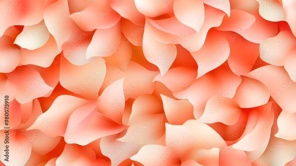 Seamless floral patterns with swirling petals in blush pink and cream, art nouveau influence, elegant and intricate, pastel tones, vector illustration. Seamless floral patterns with swirling petals in blush pink and cream, art nouveau influence, elegant and intricate, pastel tones, vector illustration.