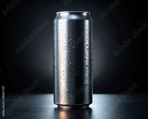 Metal Blank Drink Can for Mockup 
