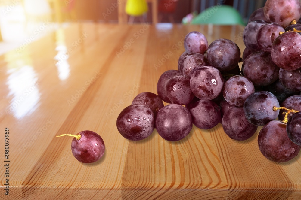 Small bunch of tasty fresh ripe red grape Small bunch of tasty fresh ripe red grape
