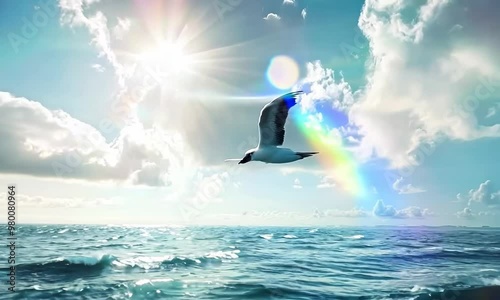 Majestic albatross soaring over the ocean, Video