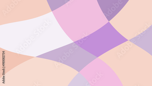 Abstract Geometric Shapes with Soft Color Overlays