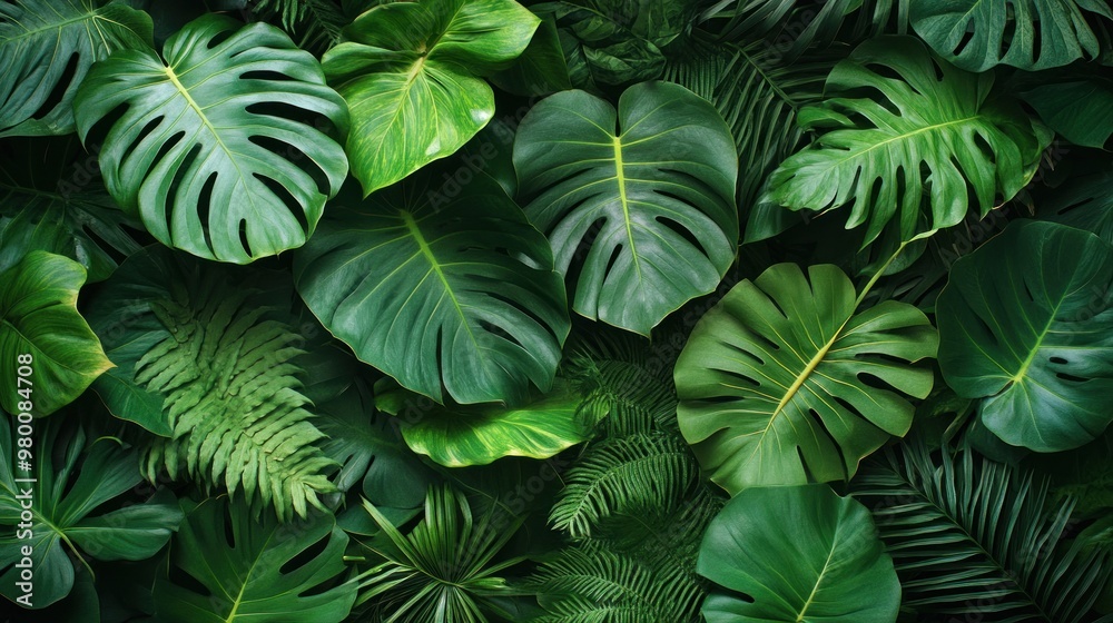 Tropical Green Leaves
