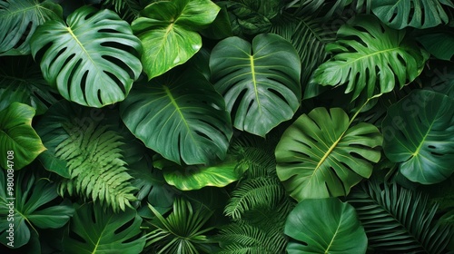 Tropical Green Leaves