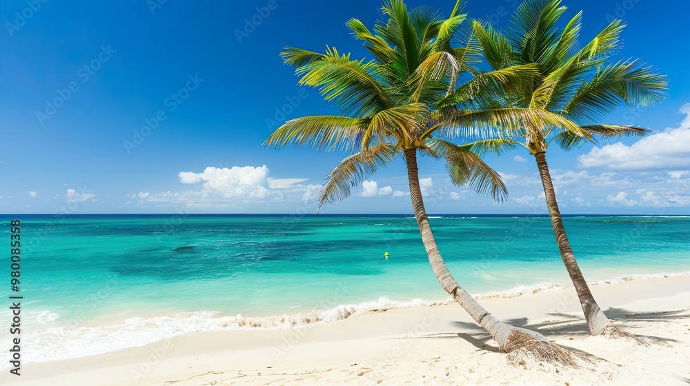 Sunny_tropical_Caribbean_beach_with_palm_trees