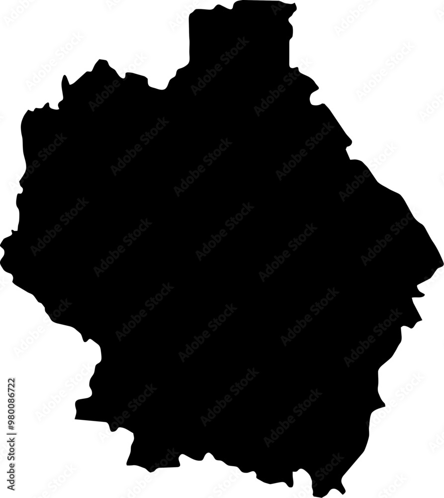 Contour map of the region of Tambov, Russia. Vector graphic illustration on a transparent background with black region borders Contour map of the region of Tambov, Russia. Vector graphic illustration on a transparent background with black region borders