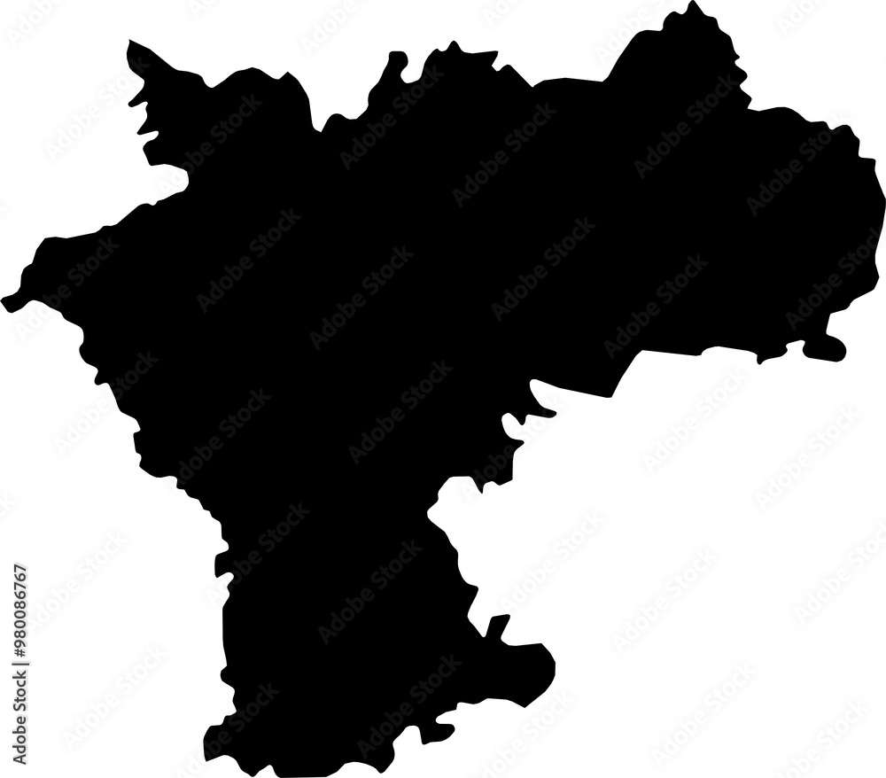 Contour map of the region of Ul'yanovsk, Russia. Graphic illustration on a transparent background with black region borders Contour map of the region of Ul'yanovsk, Russia. Graphic illustration on a transparent background with black region borders