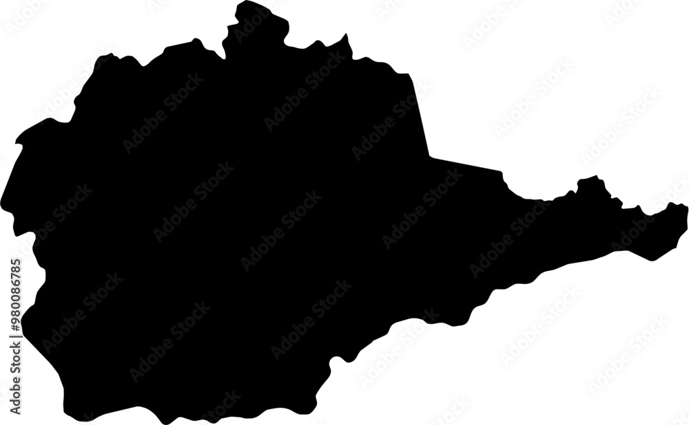 Contour map of the region of Yevrey, Russia. Vector graphic illustration on a transparent background with black region borders Contour map of the region of Yevrey, Russia. Vector graphic illustration on a transparent background with black region borders