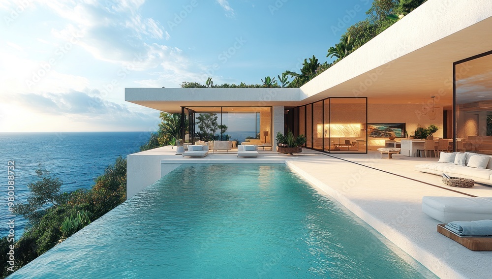 Modern Villa with Infinity Pool Overlooking the Ocean Modern Villa with Infinity Pool Overlooking the Ocean