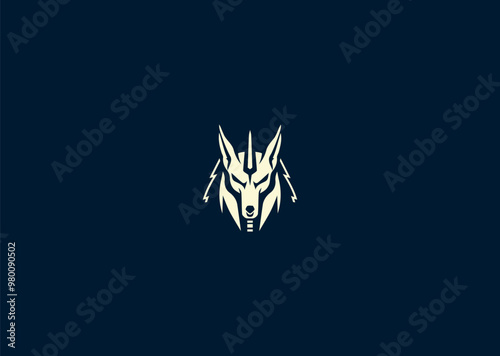 Vector illustration of Anubis Logo Design