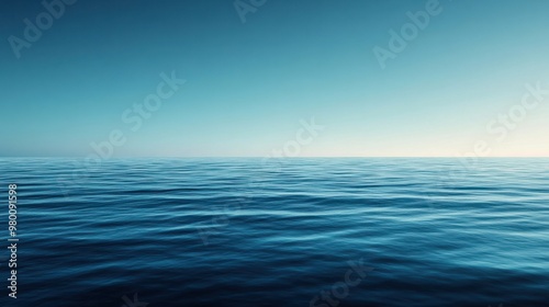 A calm sea blue background with a gentle gradient from light blue to dark  perfect for a peaceful theme.